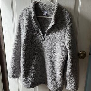 Canon Gray Sherpa Fleece Jacket
